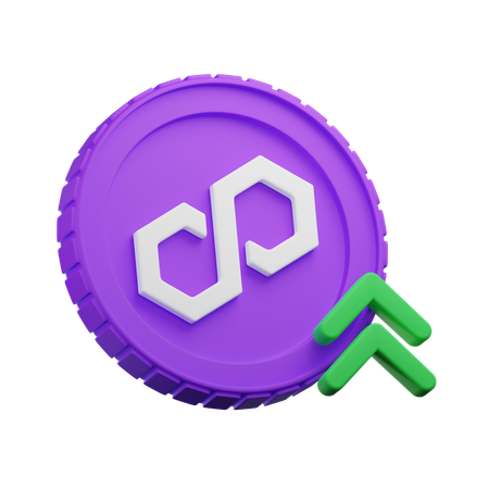 Polygon Growth  3D Icon