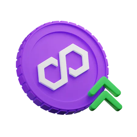 Polygon Growth  3D Icon