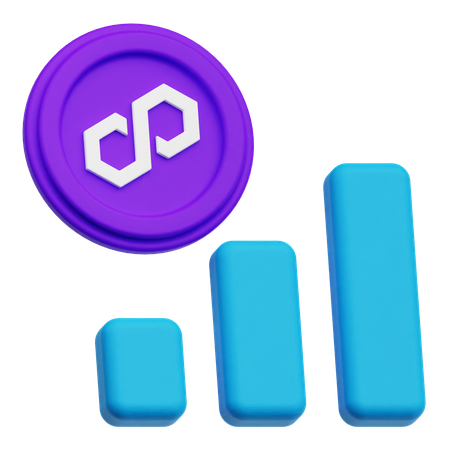 Polygon Growth  3D Icon