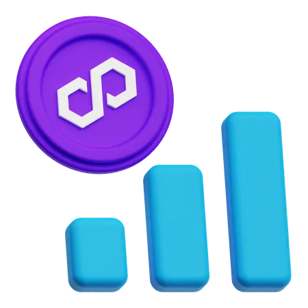 Polygon Growth  3D Icon