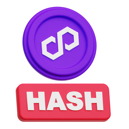 Polygon Hash  3D Icon
