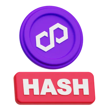 Polygon Hash  3D Icon