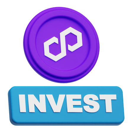 Polygon Invest  3D Icon
