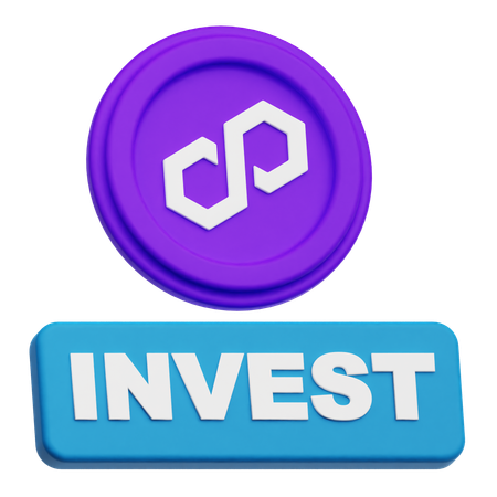 Polygon Invest  3D Icon