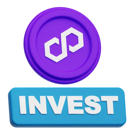 Polygon Invest  3D Icon