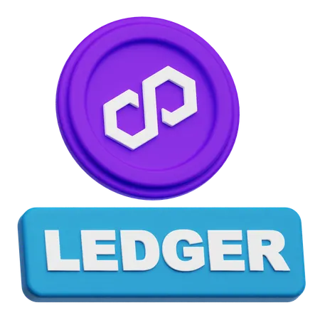 Polygon Ledger  3D Icon