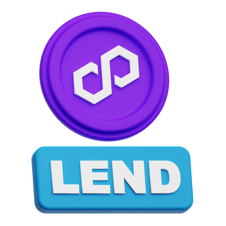 Polygon Lend  3D Icon