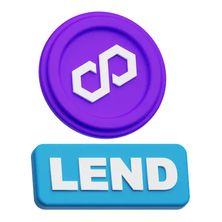 Polygon Lend  3D Icon