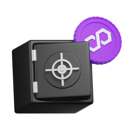 Polygon Locker  3D Icon