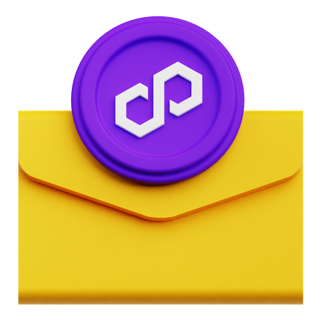 Polygon Mail  3D Icon