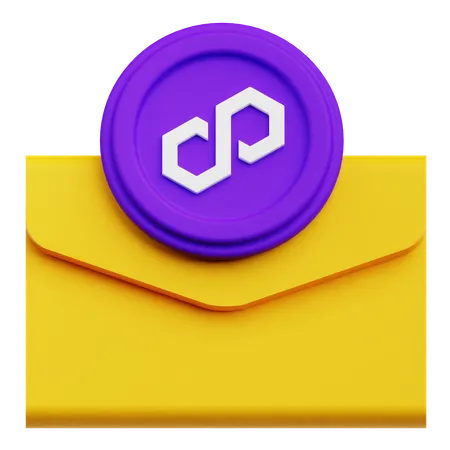 Polygon Mail  3D Icon