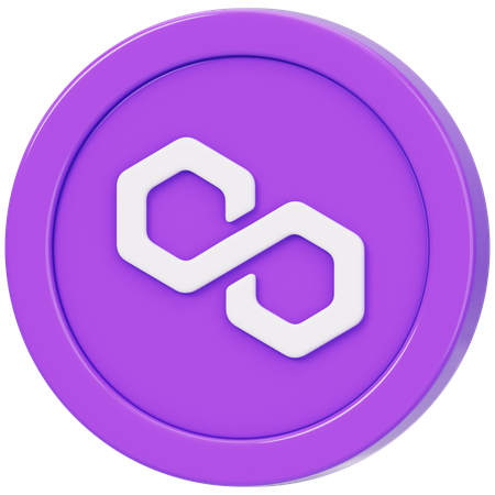 Polygone (MATIC)  3D Icon