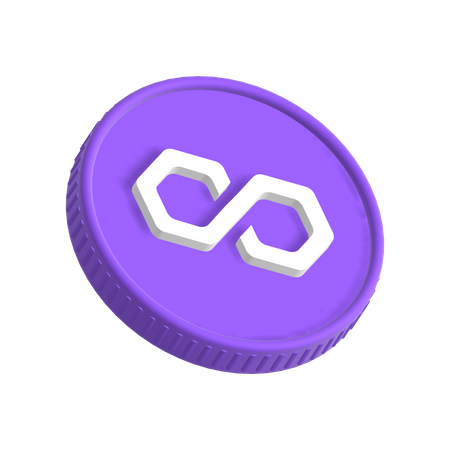 Polygon MATIC  3D Icon