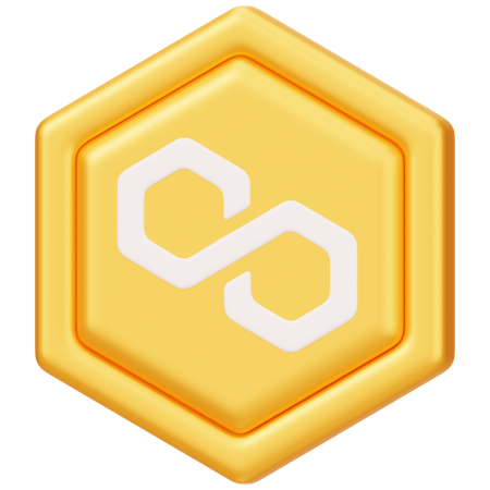 Polygon (MATIC) Badge  3D Icon