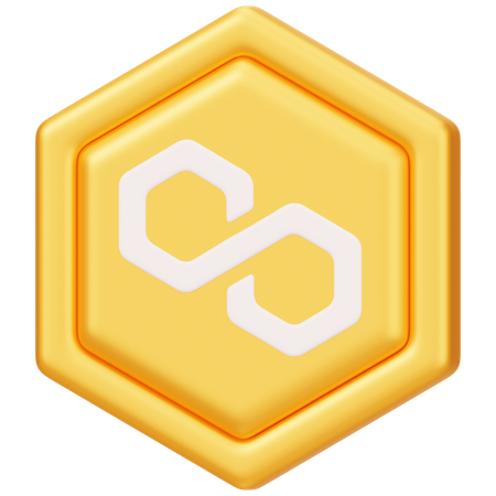 Polygon (MATIC) Badge  3D Icon