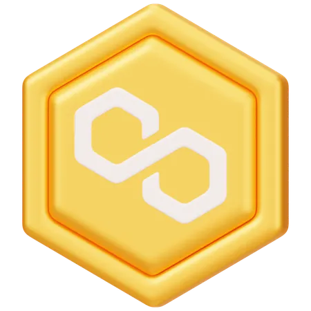 Polygon (MATIC) Badge  3D Icon