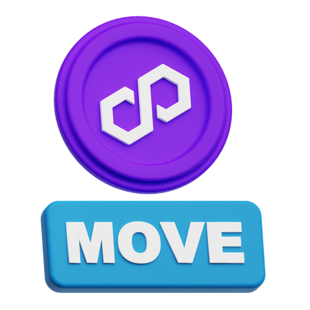 Polygon Move  3D Icon