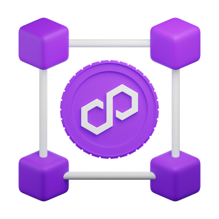 Polygon Network  3D Icon