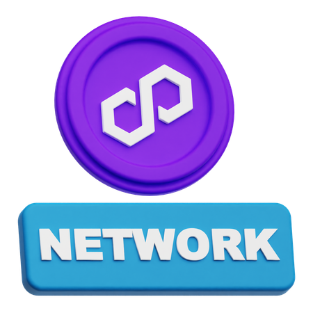 Polygon Network  3D Icon