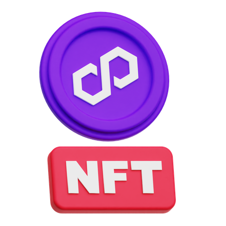 Polygon Nft  3D Icon