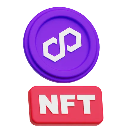 Polygon Nft  3D Icon