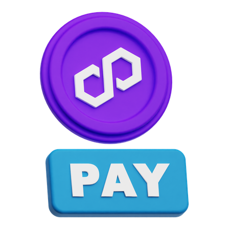 Polygon Pay  3D Icon