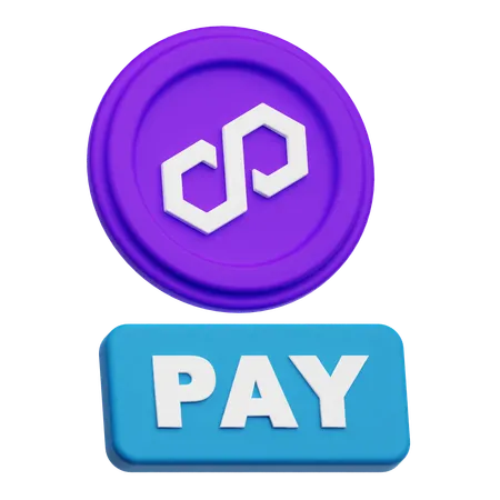 Polygon Pay  3D Icon