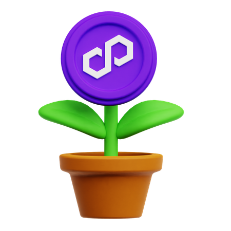 Polygon Plant  3D Icon