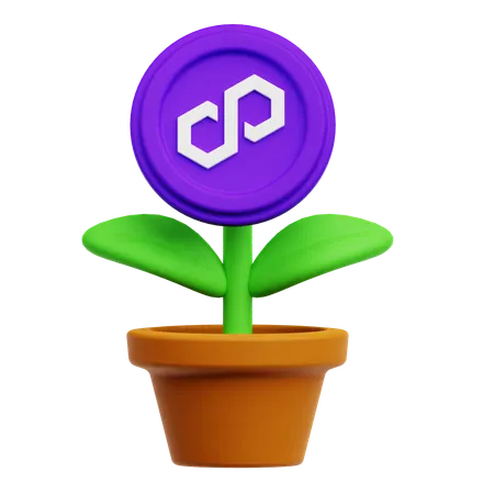 Polygon Plant  3D Icon