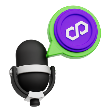 Podcast sur les polygones  3D Icon