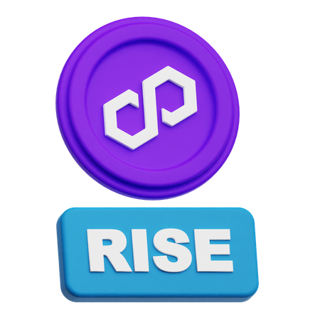 Polygon Rise  3D Icon
