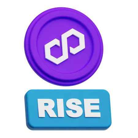 Polygon Rise  3D Icon
