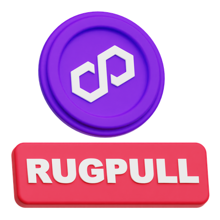 Polygon Rugpull  3D Icon