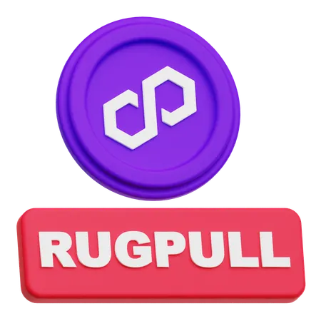 Polygon Rugpull  3D Icon