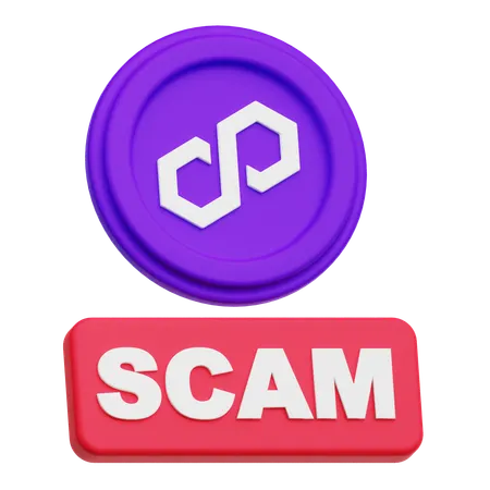 Polygon Scam  3D Icon