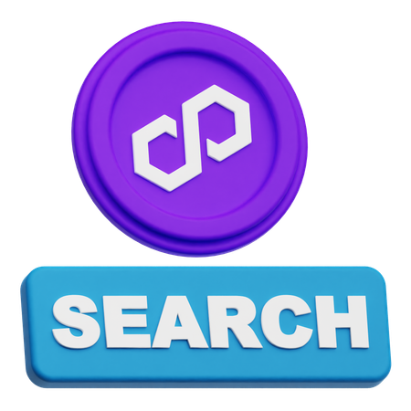 Polygon Search  3D Icon