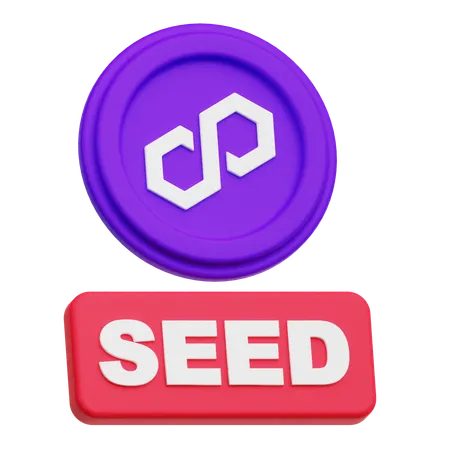 Polygon Seed  3D Icon
