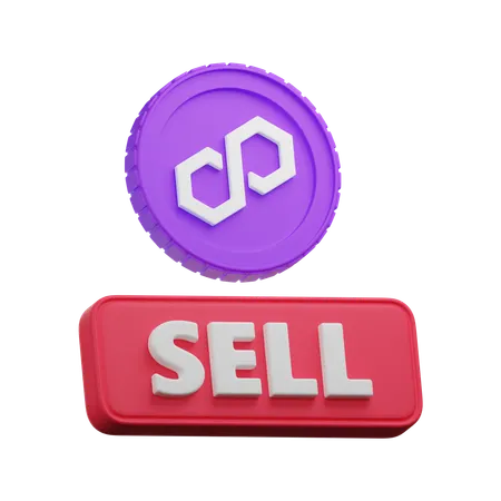 Polygon Sell  3D Icon
