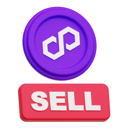 Polygon Sell  3D Icon