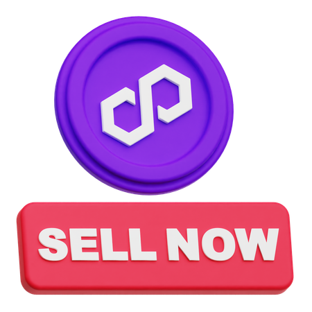 Polygon Sell Now  3D Icon