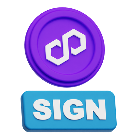 Polygon Sign  3D Icon