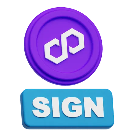Polygon Sign  3D Icon