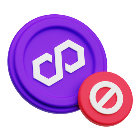 Polygon Stop  3D Icon
