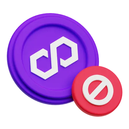 Polygon Stop  3D Icon