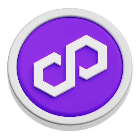 Polygon Token  3D Icon