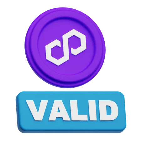 Polygon Valid  3D Icon