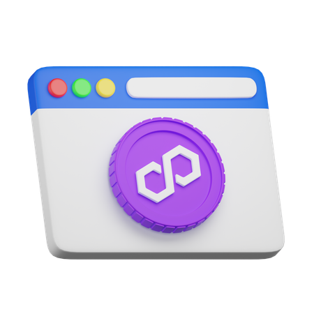 Polygon Website  3D Icon