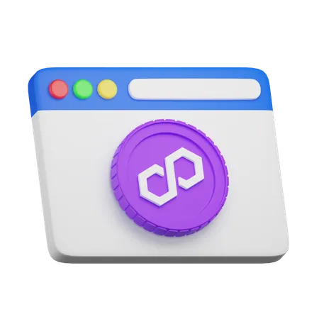 Polygon Website  3D Icon