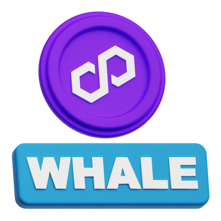 Polygon Whale  3D Icon