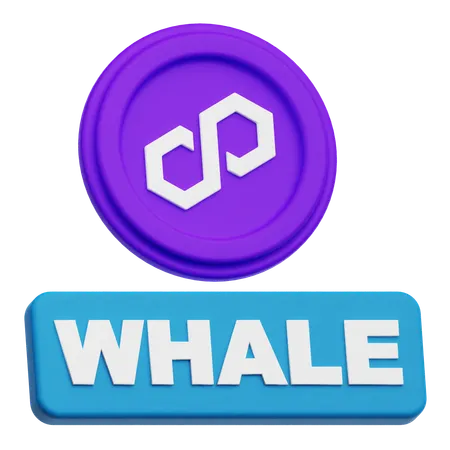 Polygon Whale  3D Icon